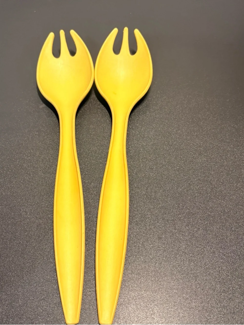 Vintage Tupperware utensils‎ Salad Servers with baller & 🍊 peeler
